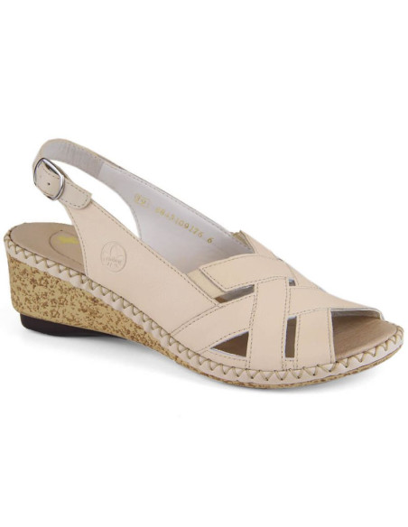 Skórzane komfortowe sandały rieker w rkr682