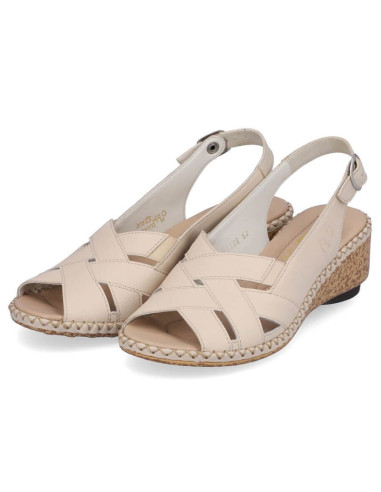 Skórzane komfortowe sandały rieker w rkr682