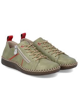 Półbuty damskie komfortowe zielone rieker n2401-54 2