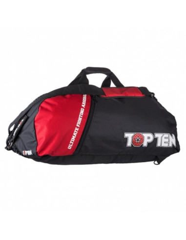 Torba sportowa top ten z funkcją plecaka 70 x 35 cm tor-p2 mma czarno-czerwona