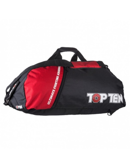 Torba sportowa top ten z funkcją plecaka 70 x 35 cm tor-p2 mma czarno-czerwona