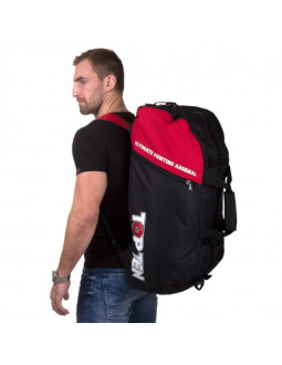 Torba sportowa top ten z funkcją plecaka 70 x 35 cm tor-p2 mma czarno-czerwona 2