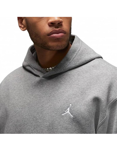Bluza męska z kapturem air jordan essentials fleece carbon heather - fj7774-091