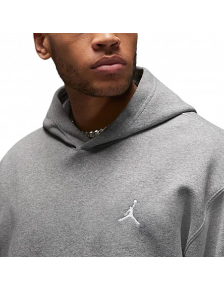 Bluza męska z kapturem air jordan essentials fleece carbon heather - fj7774-091