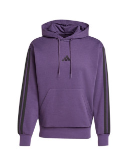 Bluza męska adidas essentials 3-stripes fleece fioletowa jx0740 2