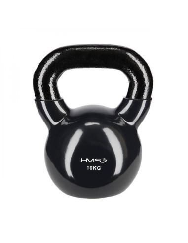 Kettlebell winylowy 10 kg czarny hms knv10