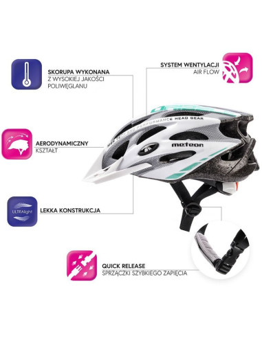 Kask rowerowy meteor mv29 drizzle 24711