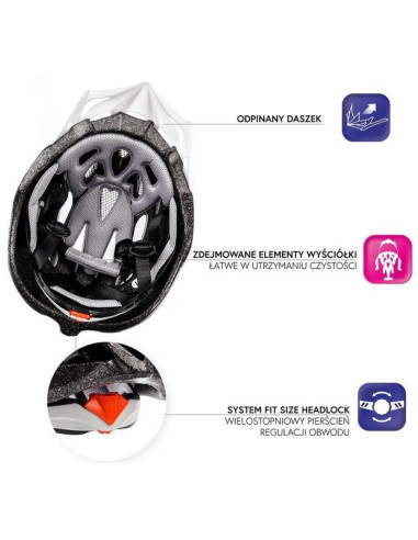 Kask rowerowy meteor mv29 drizzle 24711