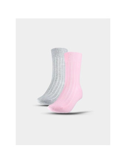 Skarpetki casual za kostkę (2-pack) damskie 4f 4fwss25usocf375-92s