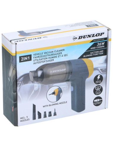 Odkurzacz samochodowy ręczny 36w dunlop