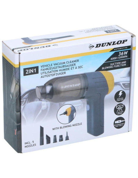 Odkurzacz samochodowy ręczny 36w dunlop