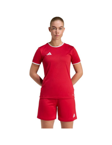 Koszulka damska adidas entrada 26 jersey czerwona jz2490