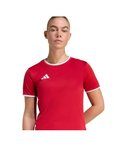 Koszulka damska adidas entrada 26 jersey czerwona jz2490