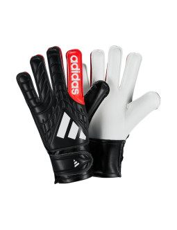 Rękawice bramkarskie dla dzieci adidas copa club czarno-czerwone ka7809