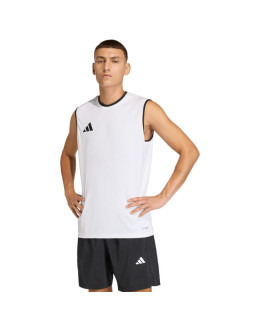 Koszulka męska adidas entrada 26 sleeveless jersey biała kb3928