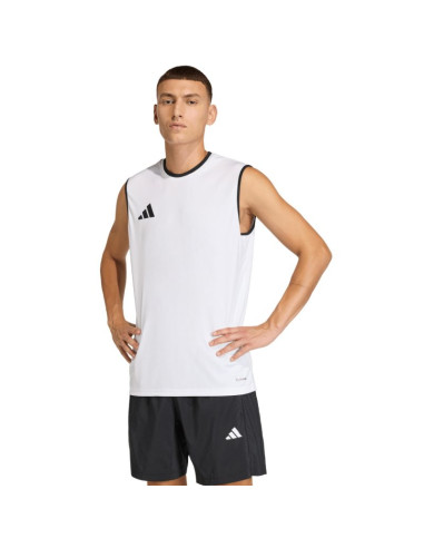 Koszulka męska adidas entrada 26 sleeveless jersey biała kb3928