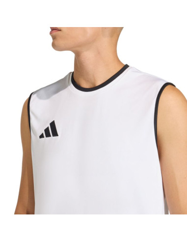 Koszulka męska adidas entrada 26 sleeveless jersey biała kb3928