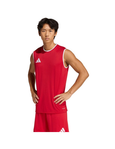 Koszulka męska adidas entrada 26 sleeveless jersey czerwona kb3932