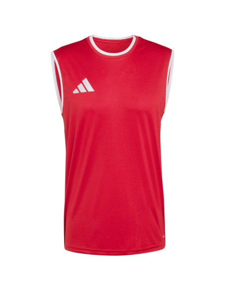 Koszulka męska adidas entrada 26 sleeveless jersey czerwona kb3932