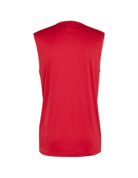 Koszulka męska adidas entrada 26 sleeveless jersey czerwona kb3932