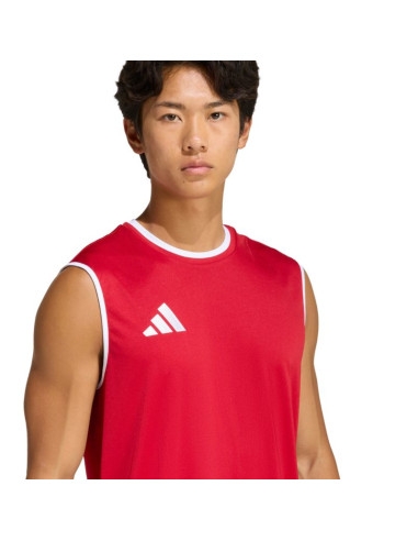 Koszulka męska adidas entrada 26 sleeveless jersey czerwona kb3932