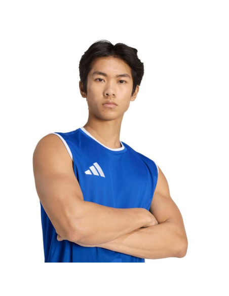 Koszulka męska adidas entrada 26 sleeveless jersey niebieska kb3931