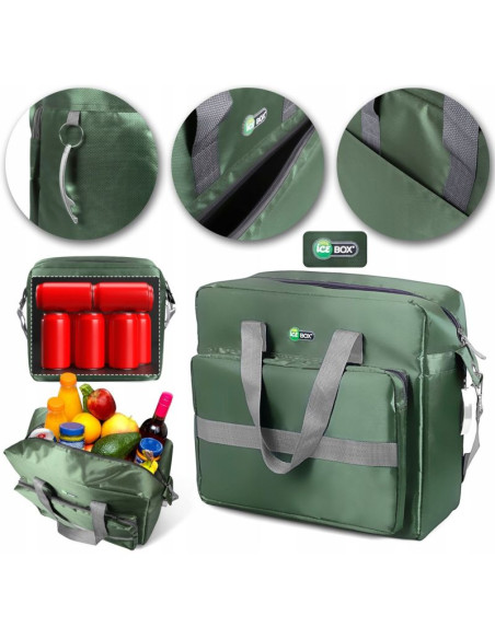 Promis torba termiczna 30 l,zielona tl30