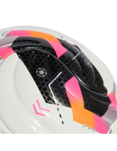 Piłka nożna adidas conext 26 mini biało-czarno-różowa ke5868