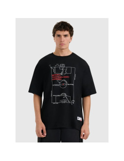 T-shirt oversize z nadrukiem męski 4f 4fraw25ttshm3257-20s