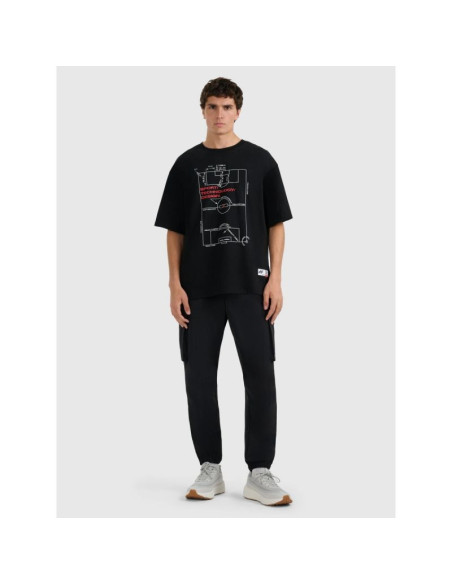 T-shirt oversize z nadrukiem męski 4f 4fraw25ttshm3257-20s