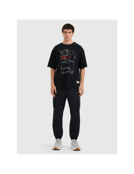 T-shirt oversize z nadrukiem męski 4f 4fraw25ttshm3257-20s