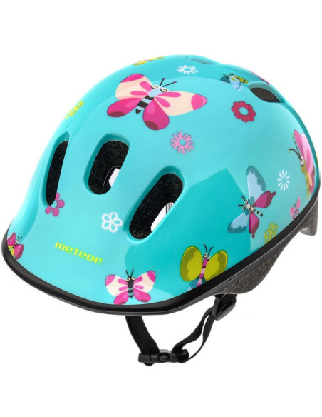 Kask rowerowy meteor ks06 butterflies rozm. s 48-52 cm 24823