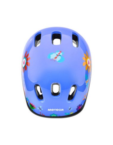 Kask rowerowy meteor ks06 s 48-52 cm garden niebieski 24815