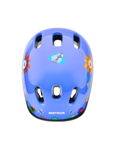 Kask rowerowy meteor ks06 s 48-52 cm garden niebieski 24815