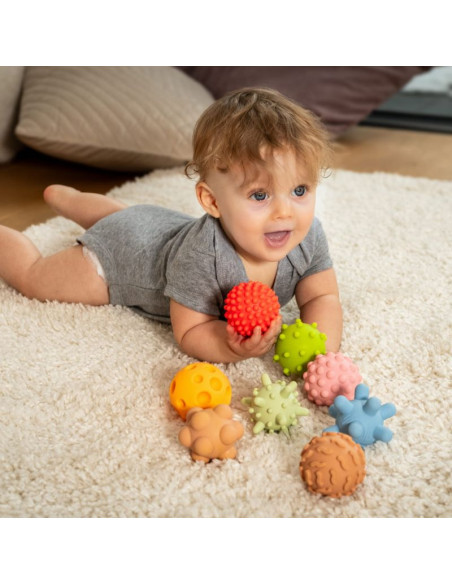 Piłki sensoryczne bez dziurki 8 szt. tullo pastelowe ref803