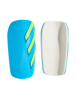 Ochraniacze piłkarskie adidas tiro eu club błękitno-limonkowe ka7842