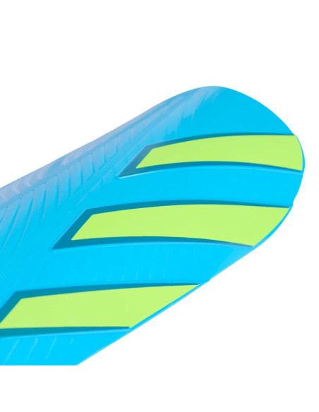 Ochraniacze piłkarskie adidas tiro eu club błękitno-limonkowe ka7842