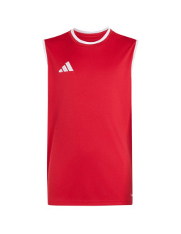 Koszulka dla dzieci adidas entrada 26 sleeveless jersey czerwona kb3937
