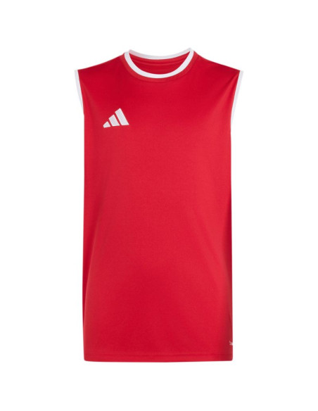 Koszulka dla dzieci adidas entrada 26 sleeveless jersey czerwona kb3937