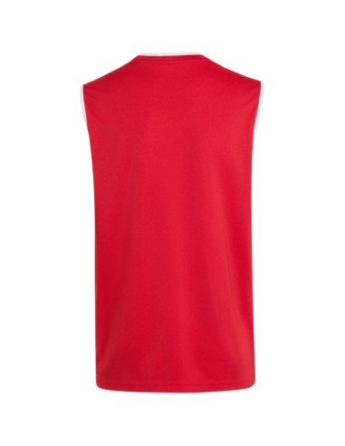 Koszulka dla dzieci adidas entrada 26 sleeveless jersey czerwona kb3937