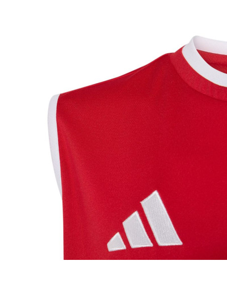 Koszulka dla dzieci adidas entrada 26 sleeveless jersey czerwona kb3937