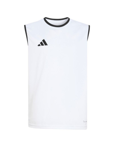 Koszulka dla dzieci adidas entrada 26 sleeveless jersey biała kb3935