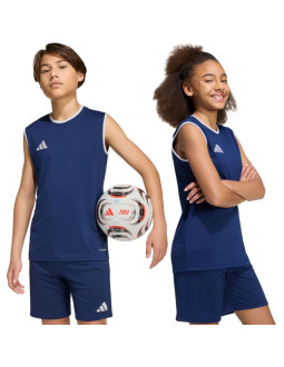 Koszulka dla dzieci adidas entrada 26 sleeveless jersey granatowa kb3936