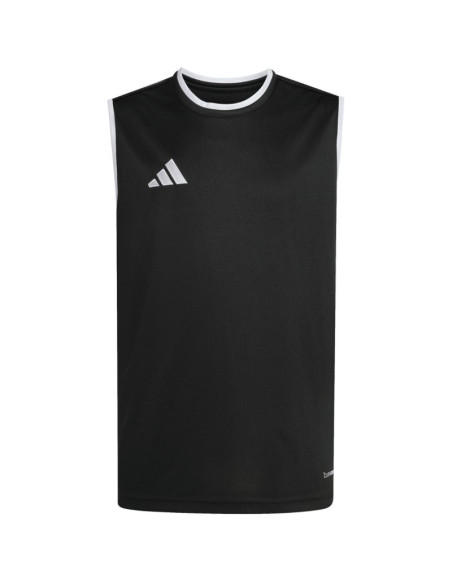 Koszulka dla dzieci adidas entrada 26 sleeveless jersey czarna kb3933
