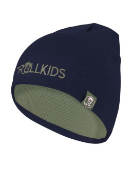 Czapka zimowa dziecięca trollkids kids troll beanie dzianinowa dziewczęca/chłopięca zielona (920-335) 2