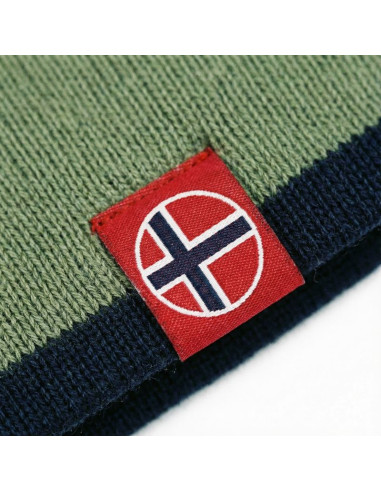 Czapka zimowa dziecięca trollkids kids troll beanie dzianinowa dziewczęca/chłopięca zielona (920-335)