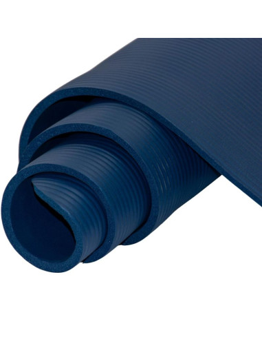 Mata fitness nbr antypoślizgowa 183x60x1cm niebieska + pokrowiec enero fit