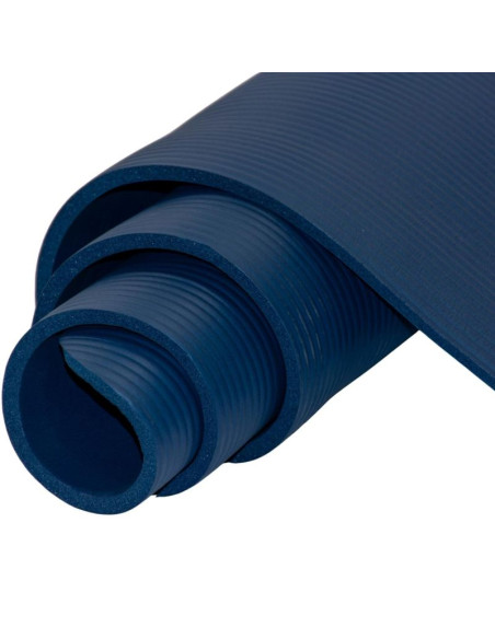 Mata fitness nbr antypoślizgowa 183x60x1cm niebieska + pokrowiec enero fit