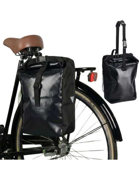 Sakwa torba rowerowa wodoszczelna tylna na bagażnik czarna 13,5l xqmax pro