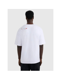 T-shirt oversize z nadrukiem męski 4f 4fraw25ttshm3257-10s 2